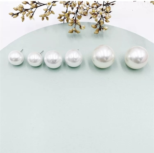 20mm 25mm 30mm Extra Large Stud Classic Pearl Earrings